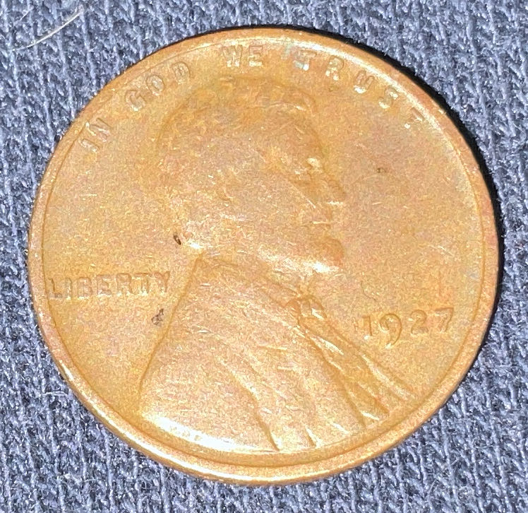 Penny 1927 Lincoln  coin collectible - Main Image 3