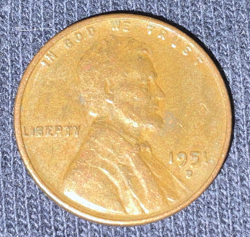 Penny 1951 Lincoln D  coin collectible - Main Image 3