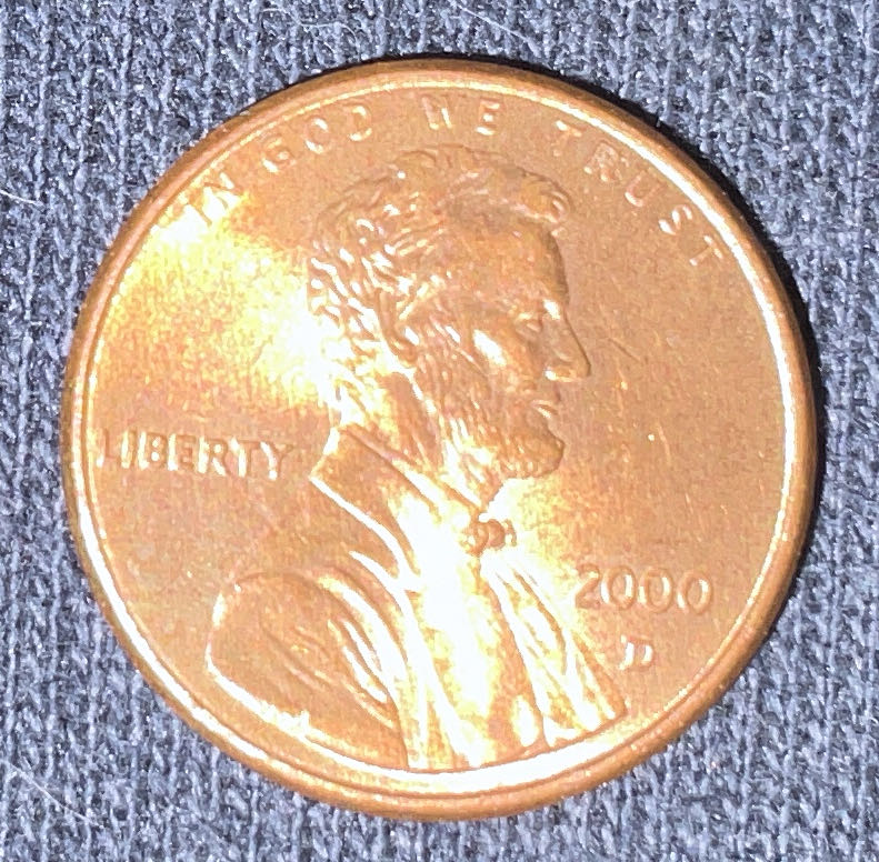 Penny 2000 Lincoln D  coin collectible - Main Image 3