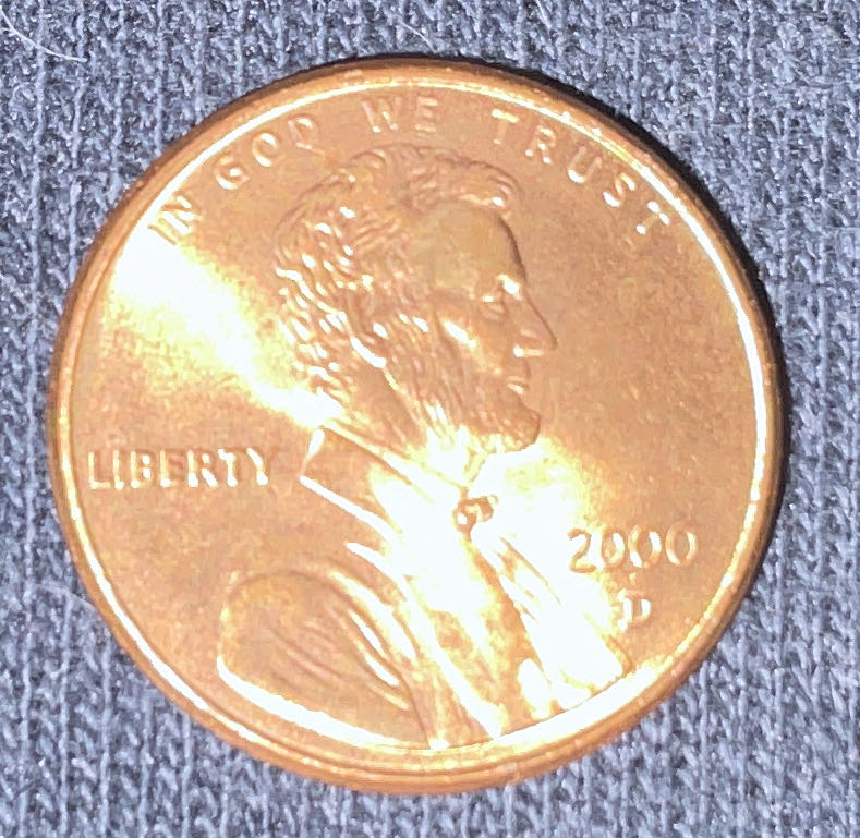 Penny 2000 Lincoln D  coin collectible - Main Image 3