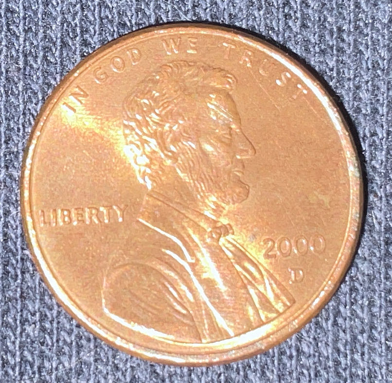 Penny 2000 Lincoln D  coin collectible - Main Image 3