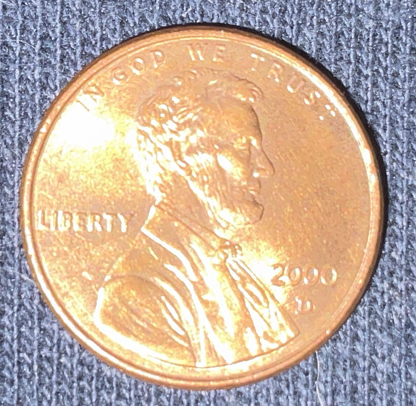 Penny 2000 Lincoln D  coin collectible - Main Image 3
