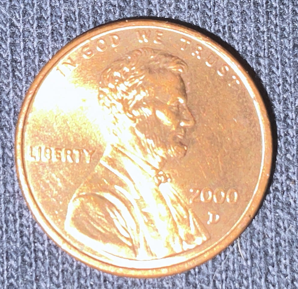 Penny 2000 Lincoln D  coin collectible - Main Image 3