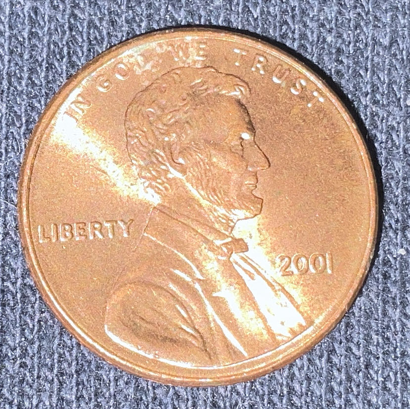 Penny 2001 Lincoln  coin collectible - Main Image 3