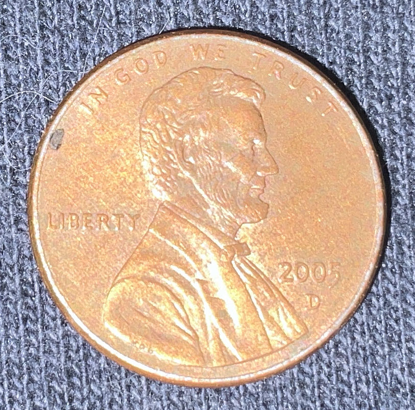 Penny 2005 Lincoln D  coin collectible - Main Image 3