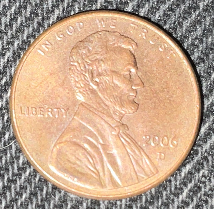 Penny 2006 Lincoln D  coin collectible - Main Image 3