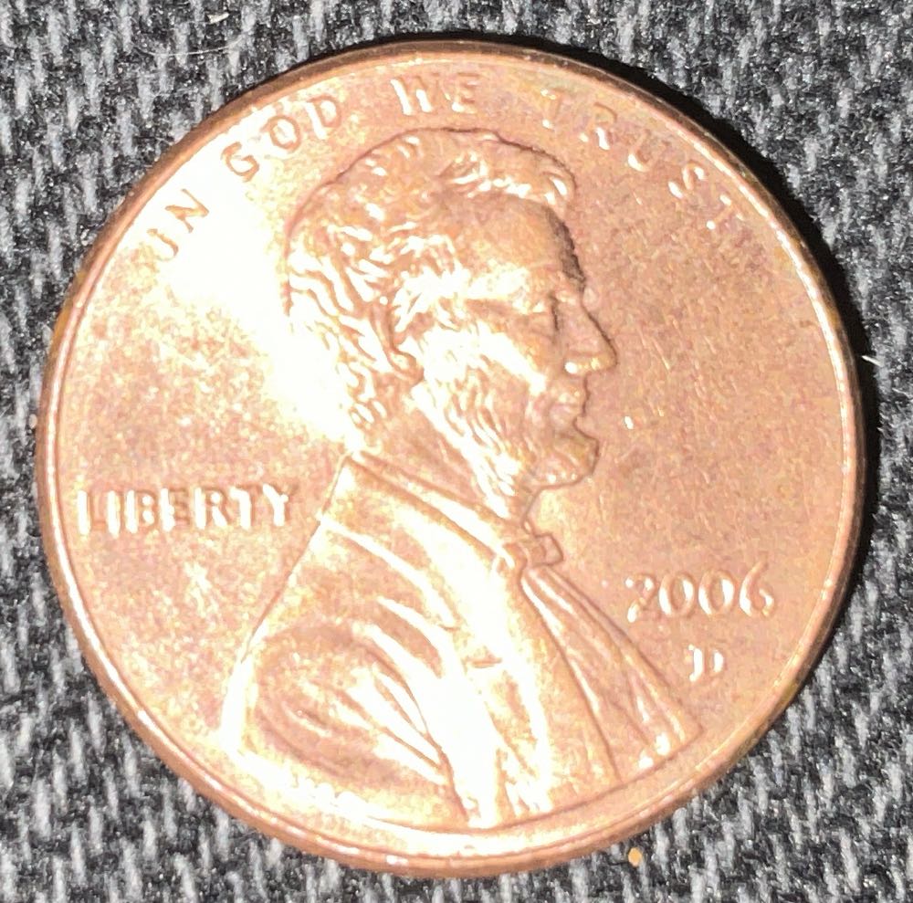 Penny 2006 Lincoln D  coin collectible - Main Image 3