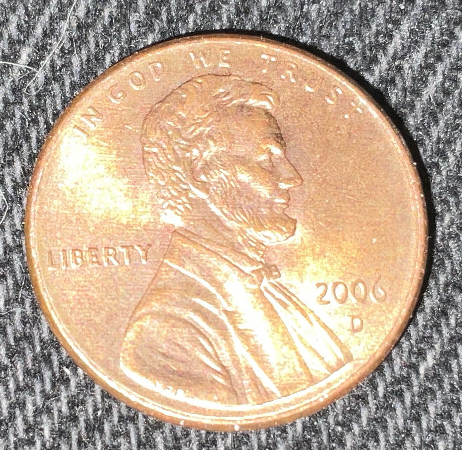 Penny 2006 Lincoln D  coin collectible - Main Image 3