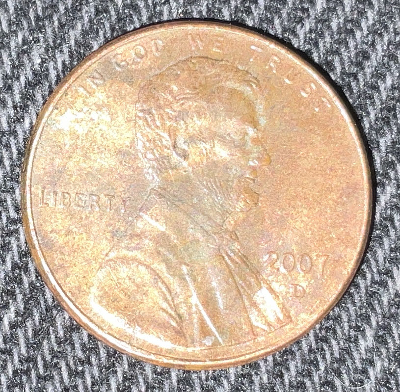 Penny 2007 Lincoln D  coin collectible - Main Image 3