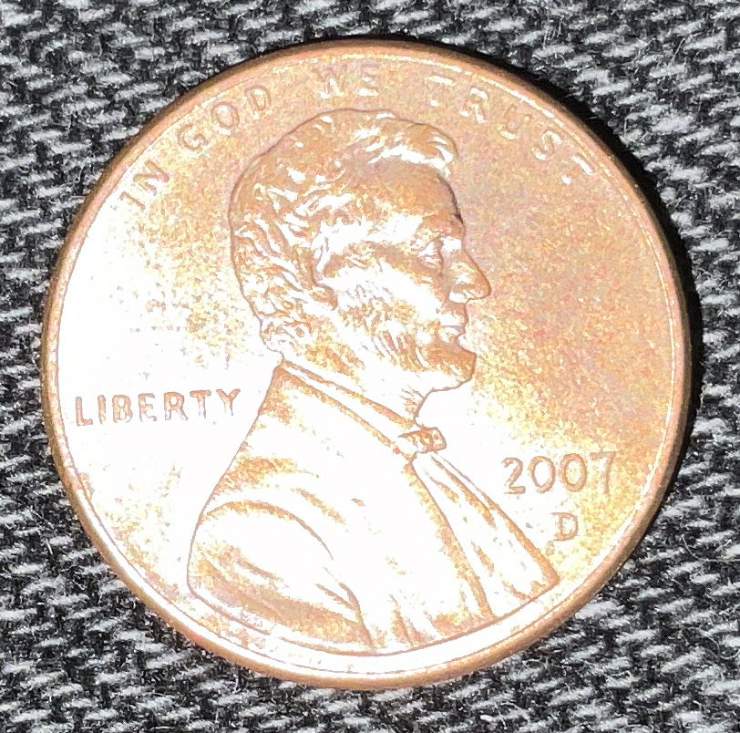 Penny 2007 Lincoln D  coin collectible - Main Image 3