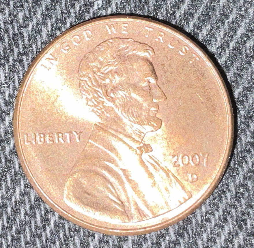 Penny 2007 Lincoln D  coin collectible - Main Image 3