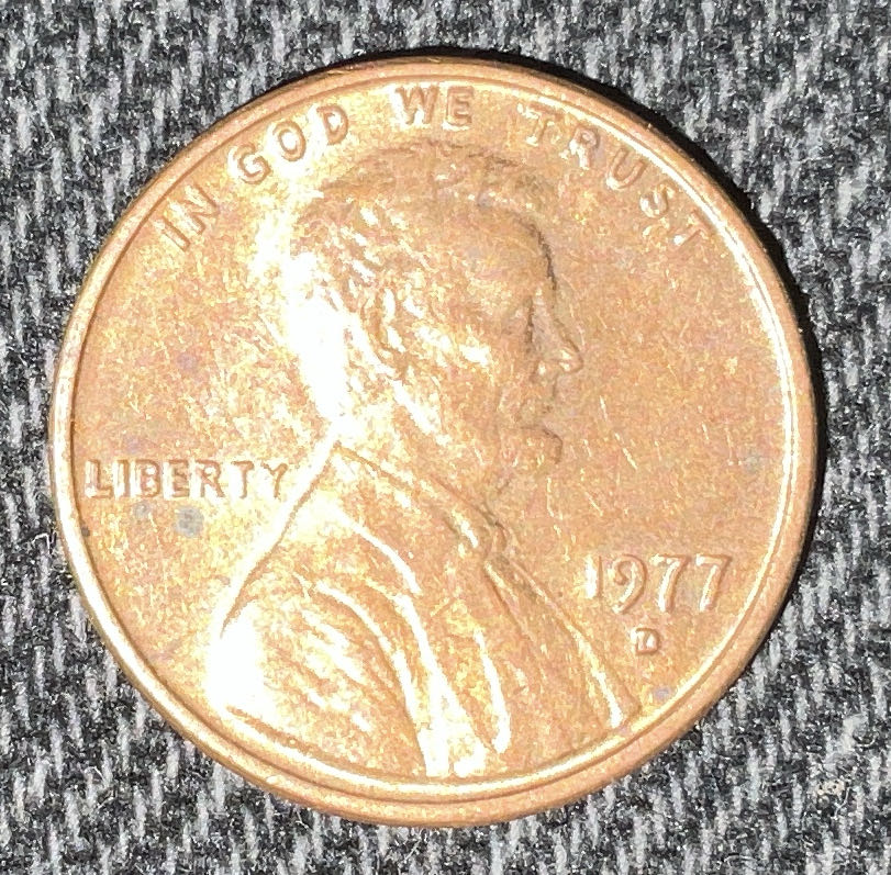 Penny 1977 Lincoln D  coin collectible - Main Image 3