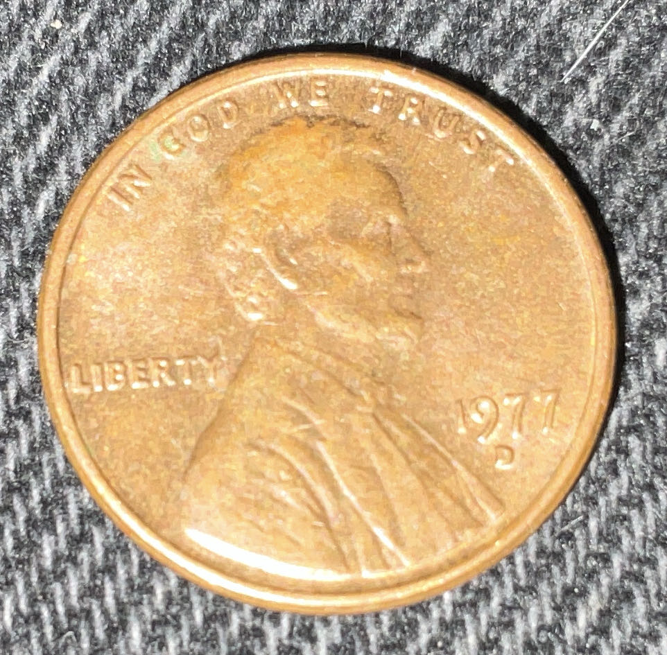 Penny 1977 Lincoln D  coin collectible - Main Image 3