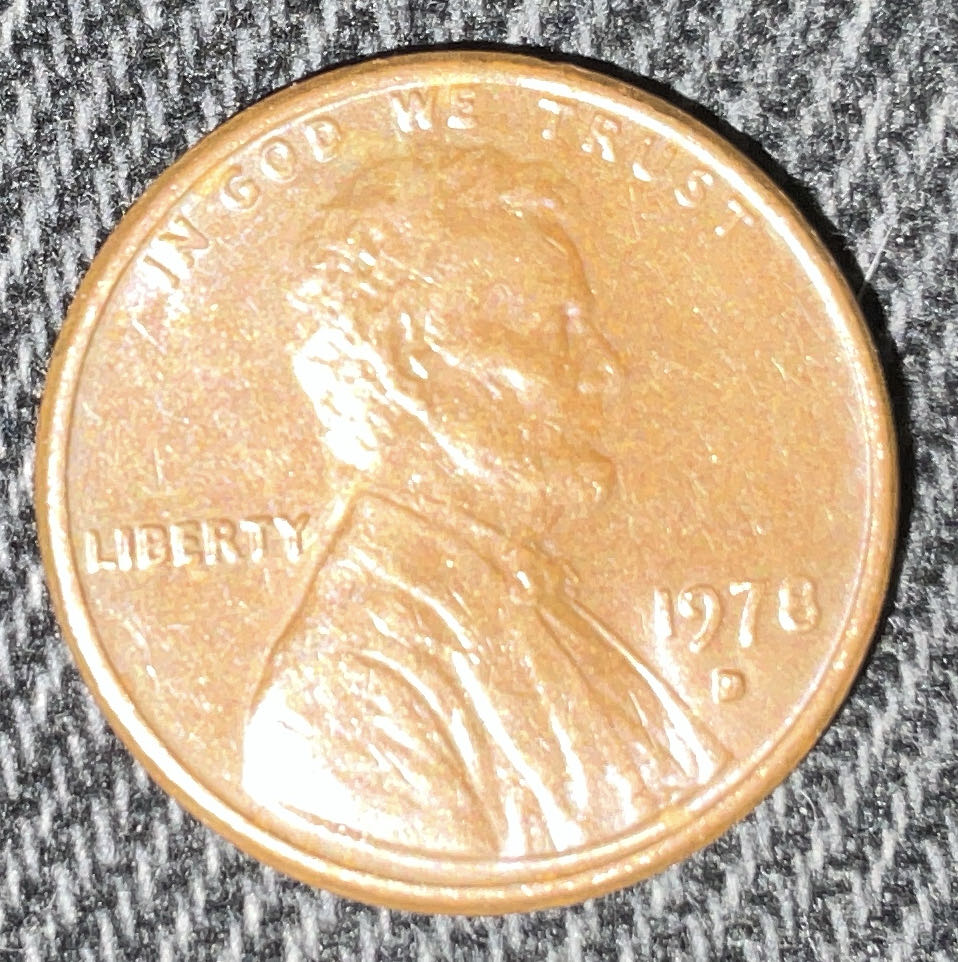 Penny 1978 Lincoln D  coin collectible - Main Image 3