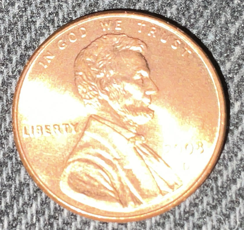 Penny 2008 Lincoln D  coin collectible - Main Image 3