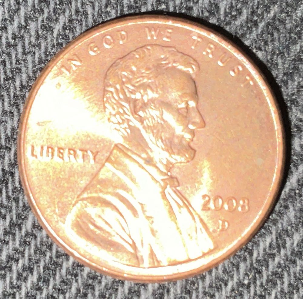 Penny 2008 Lincoln D  coin collectible - Main Image 3