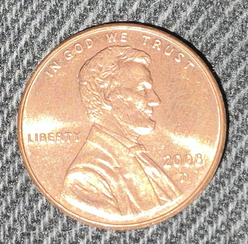 Penny 2008 Lincoln D  coin collectible - Main Image 3