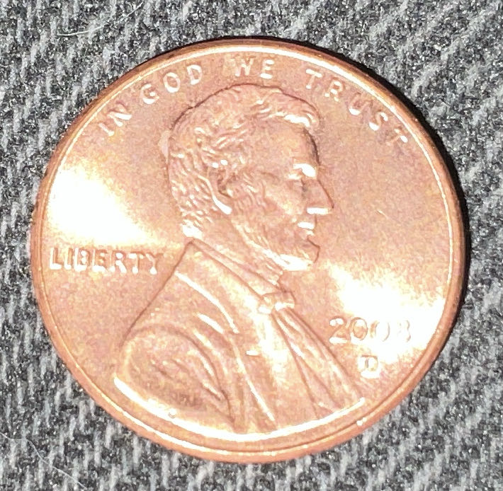 Penny 2008 Lincoln D  coin collectible - Main Image 3