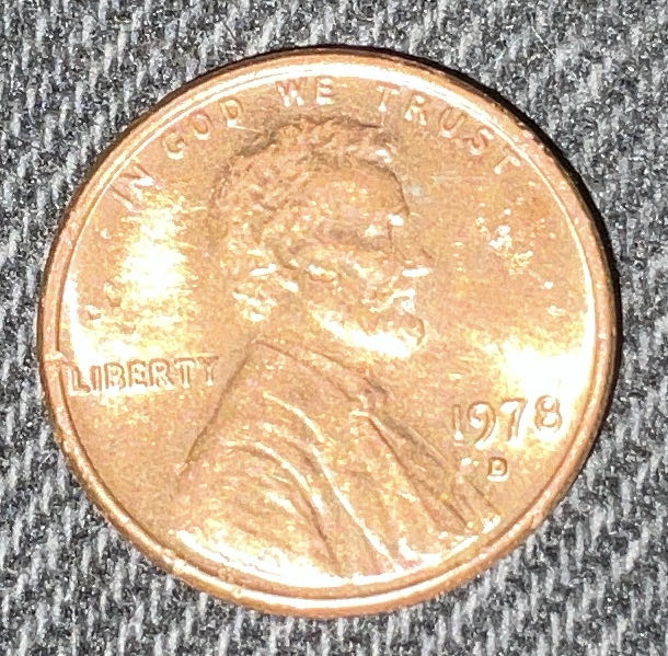 Penny 1978 Lincoln D  coin collectible - Main Image 3