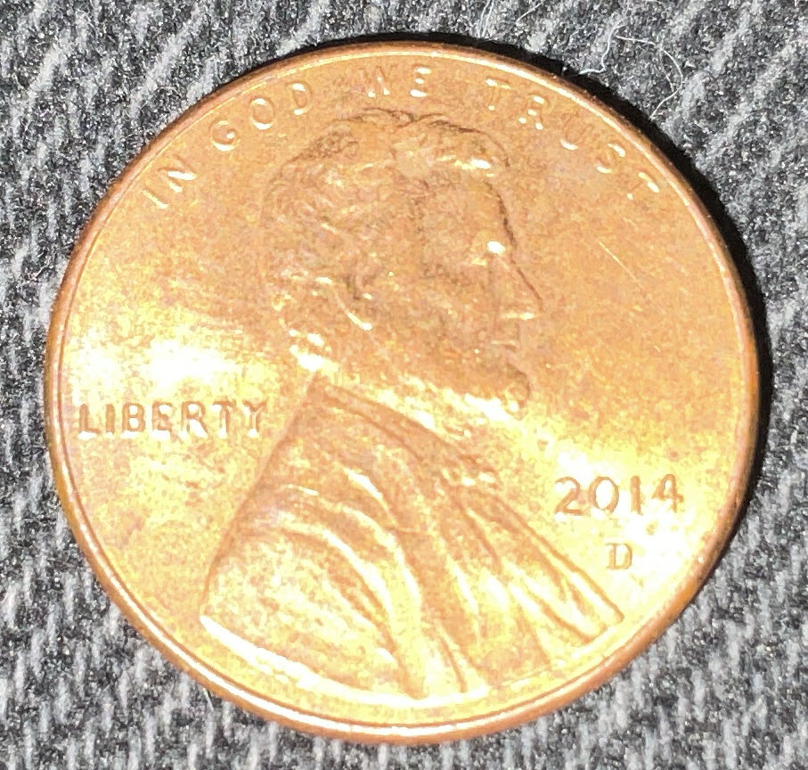Penny 2014 Lincoln D  coin collectible - Main Image 3
