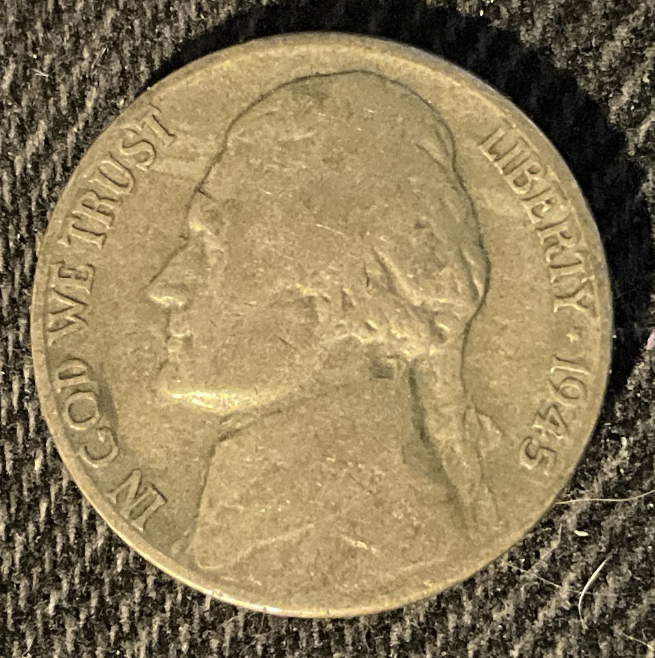 50 Cents (ribbon downwards)