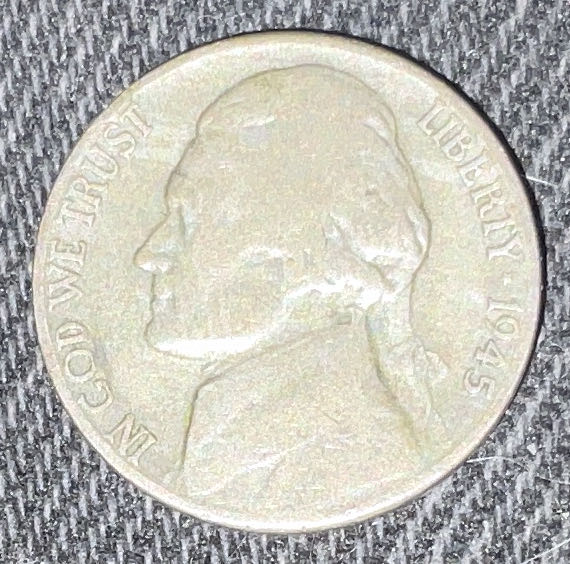 Nickel Jefferson 1945 S 1  coin collectible - Main Image 3