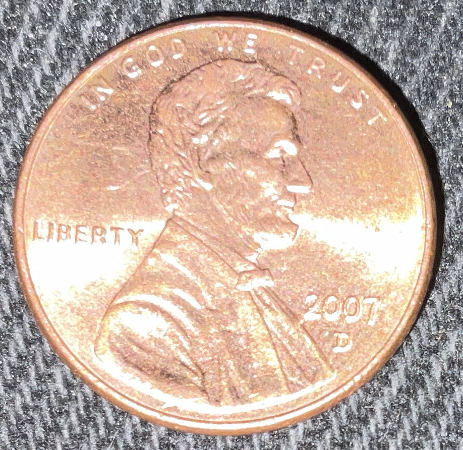 Penny 2007 Lincoln D  coin collectible - Main Image 3