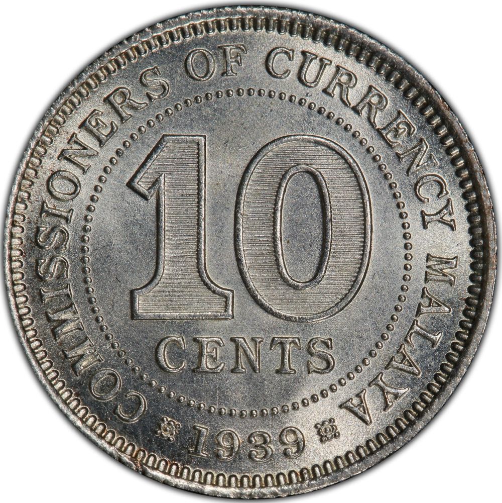 ¢10 | 1939 Malaya  coin collectible - Main Image 2