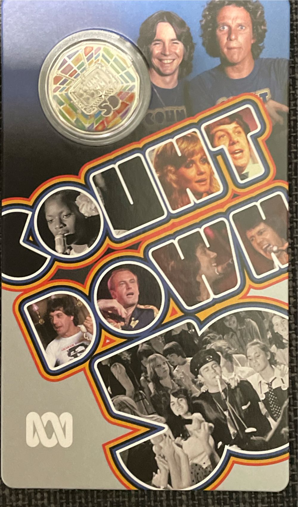 Countdown 50th Anniversary 50c Coloured Coin Free Registered Shipping!  coin collectible [Barcode 9314688116597] - Main Image 2