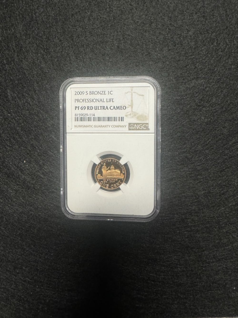 2009 S Bronze 1c Professional Life  coin collectible [Barcode 82222069008159029114] - Main Image 2