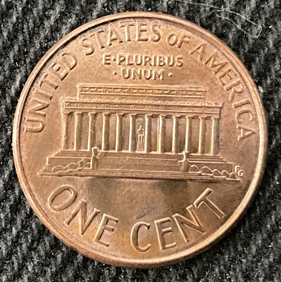 Penny 1990 Lincoln D  coin collectible - Main Image 2