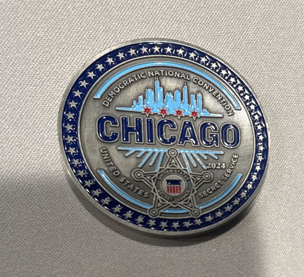 US Secret Service 2024 DNC Chicago  coin collectible - Main Image 2