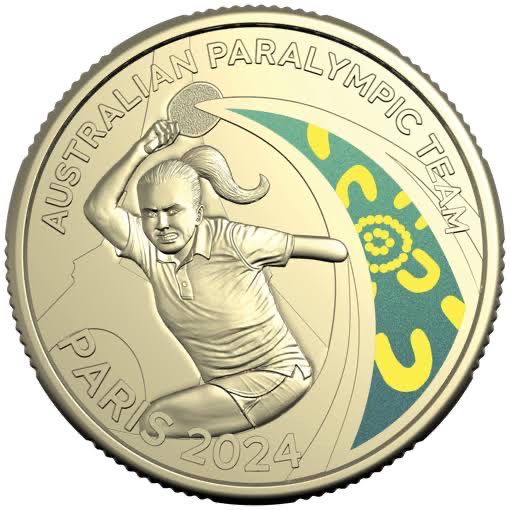 Australia Paris Paralympics Games Coin Cover  coin collectible [Barcode 9349766023214] - Main Image 2