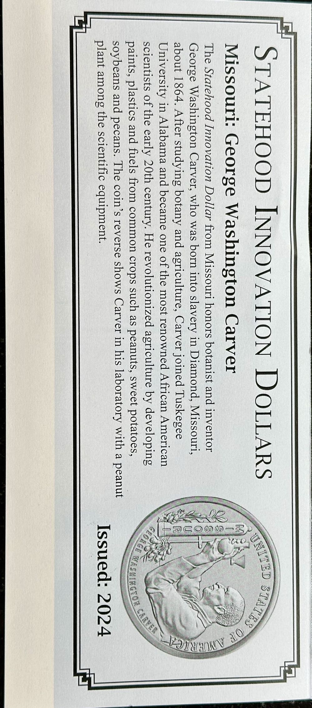 Dollar U.S. Innovation  coin collectible - Main Image 4