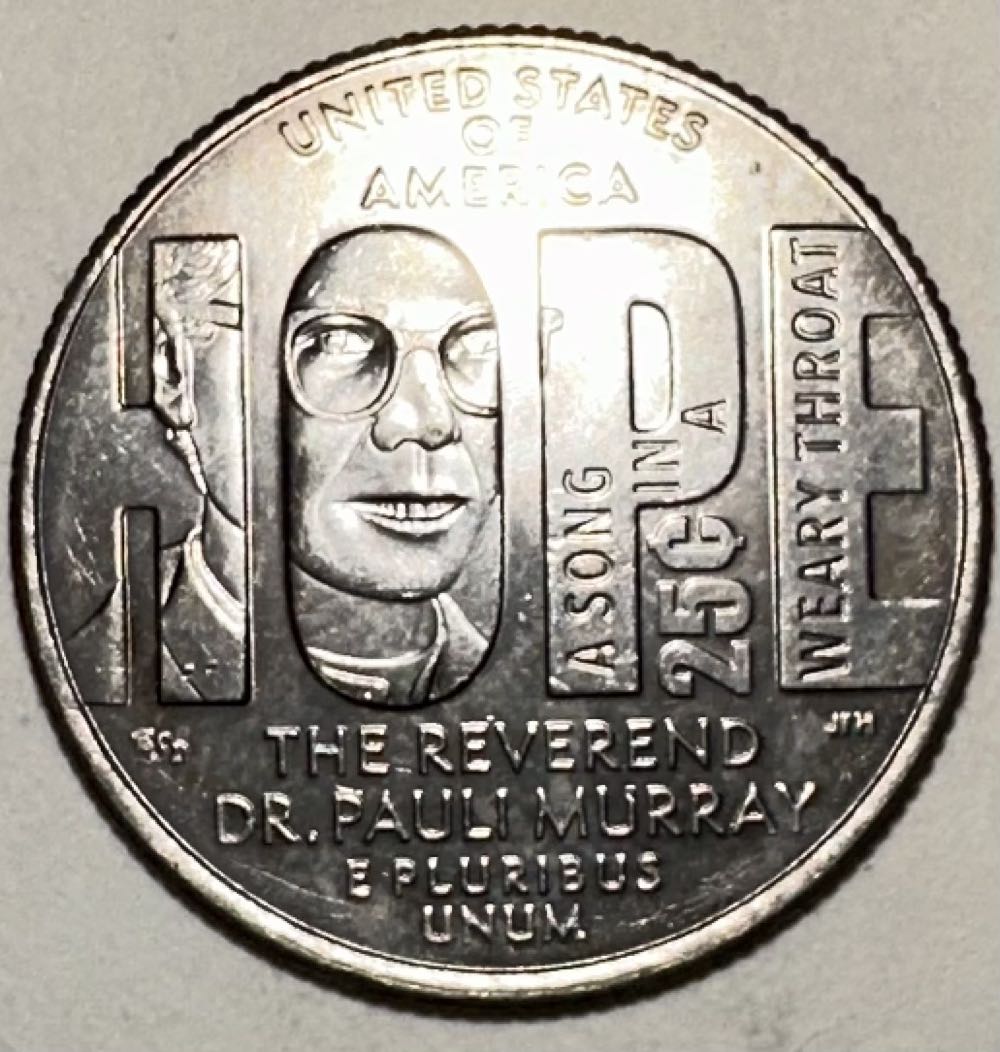 Quarter American Women- The Reverend Dr. Pauli Murray  coin collectible - Main Image 2