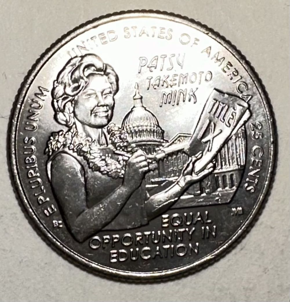 Quarter American Women- Patsy Takemoto Mink  coin collectible - Main Image 2