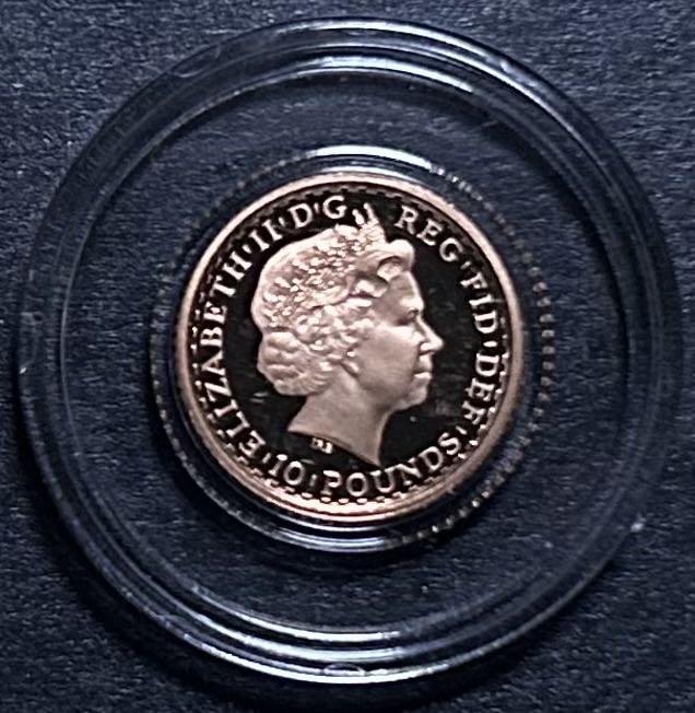 2002 Britannia - Proof 1/10th Gold  coin collectible - Main Image 2