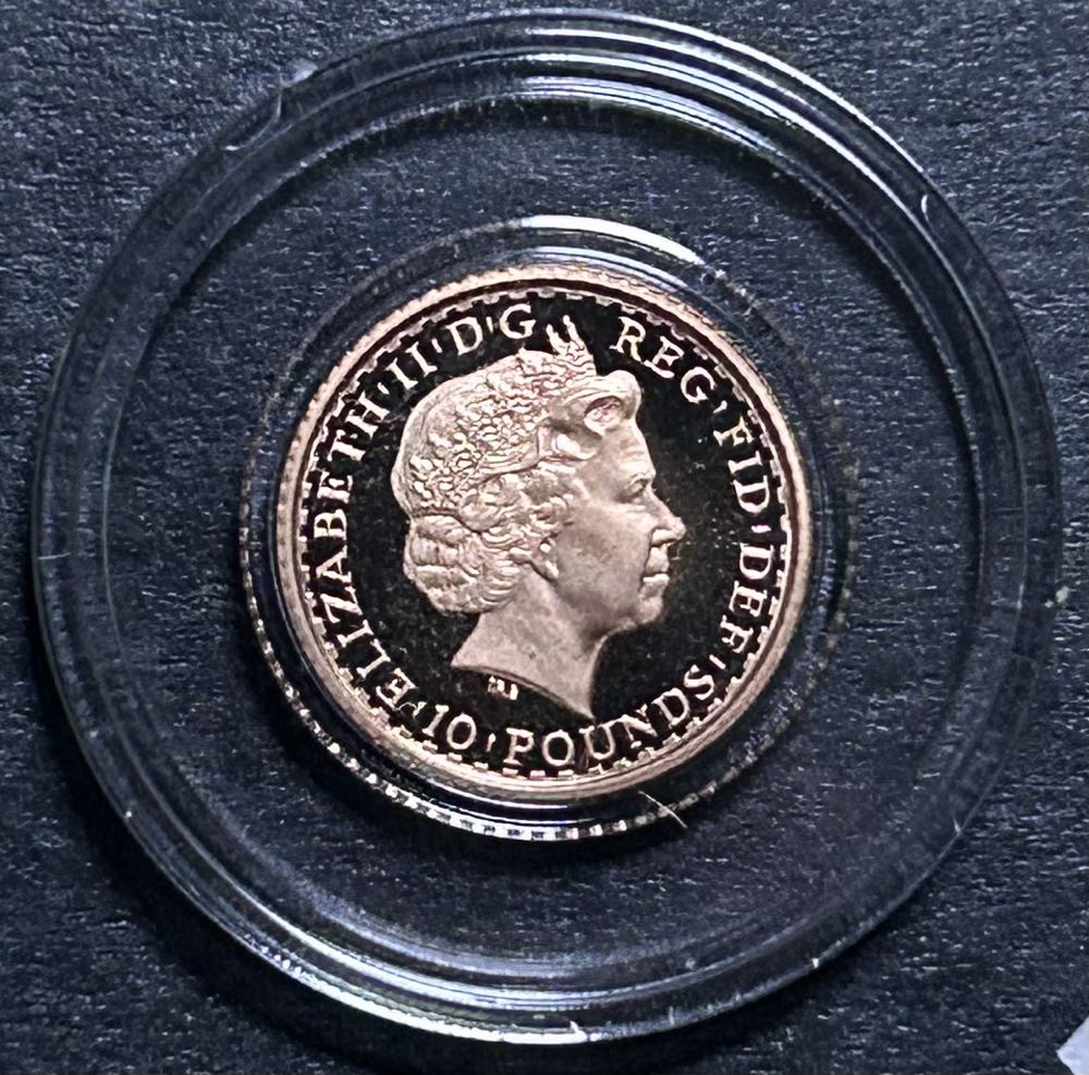 1999 Britannia - Proof 1/10th Gold  coin collectible - Main Image 2