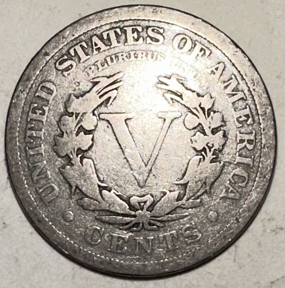 Nickel Liberty Head 1908  coin collectible - Main Image 2