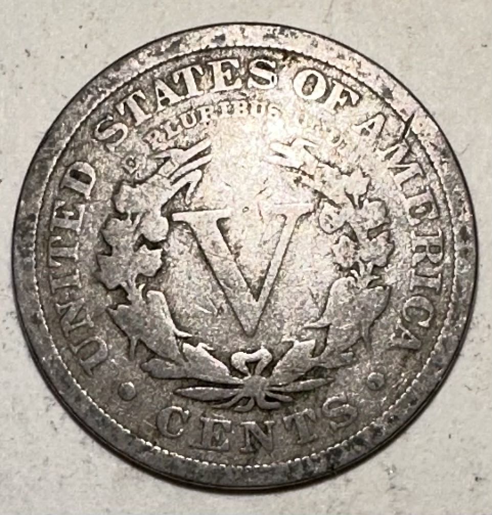 Nickel Liberty Head 1909  coin collectible - Main Image 2