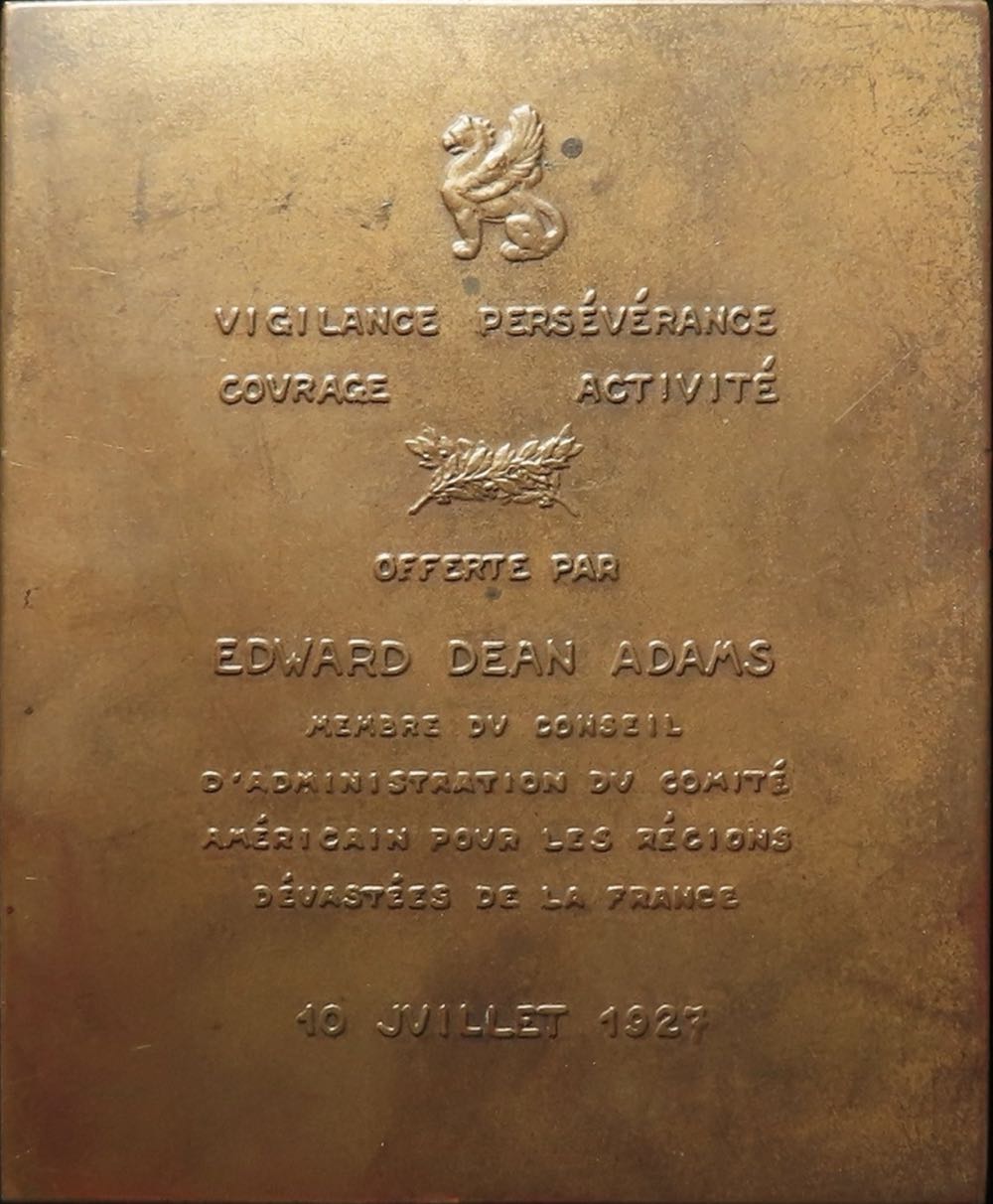 Anne Morgan Plaque  coin collectible - Main Image 2