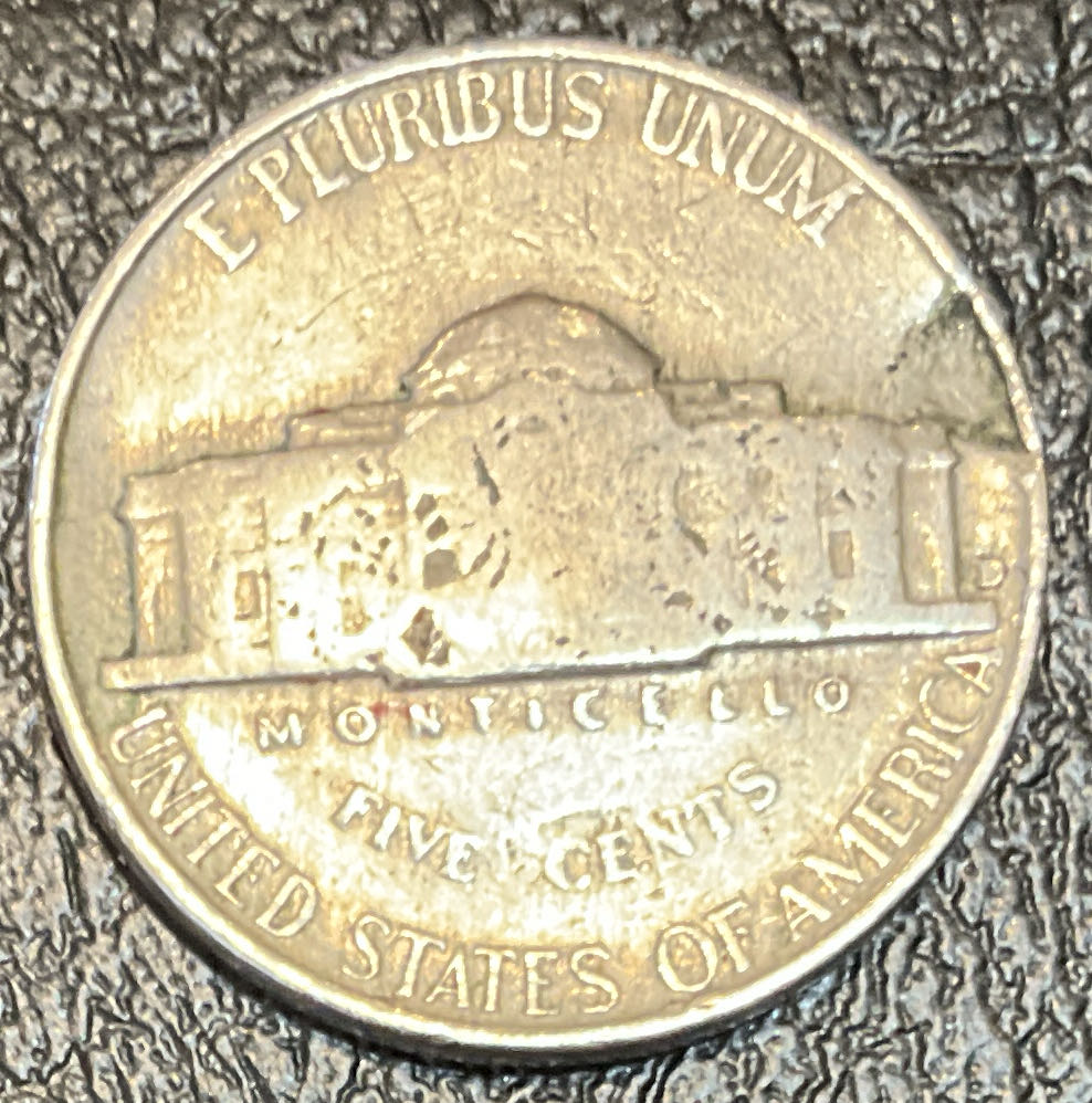 Nickel 1939? Jefferson D  coin collectible - Main Image 2