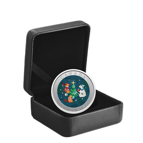 2023 RCA Mint 50-Cent Lenticular - Holiday Sledding  coin collectible - Main Image 4