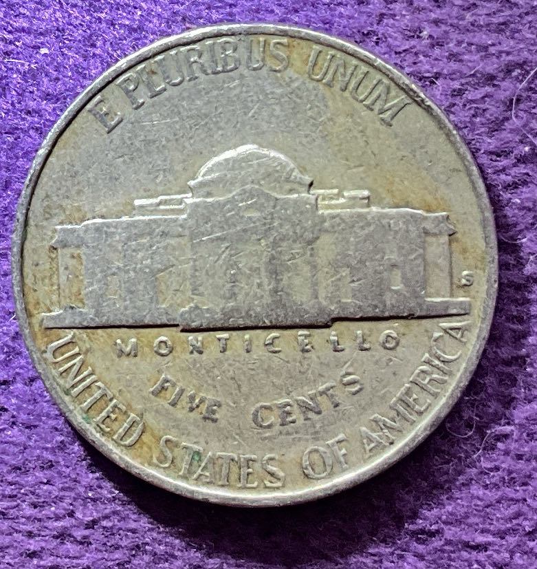 Nickel Jefferson 1940 S 1  coin collectible - Main Image 4