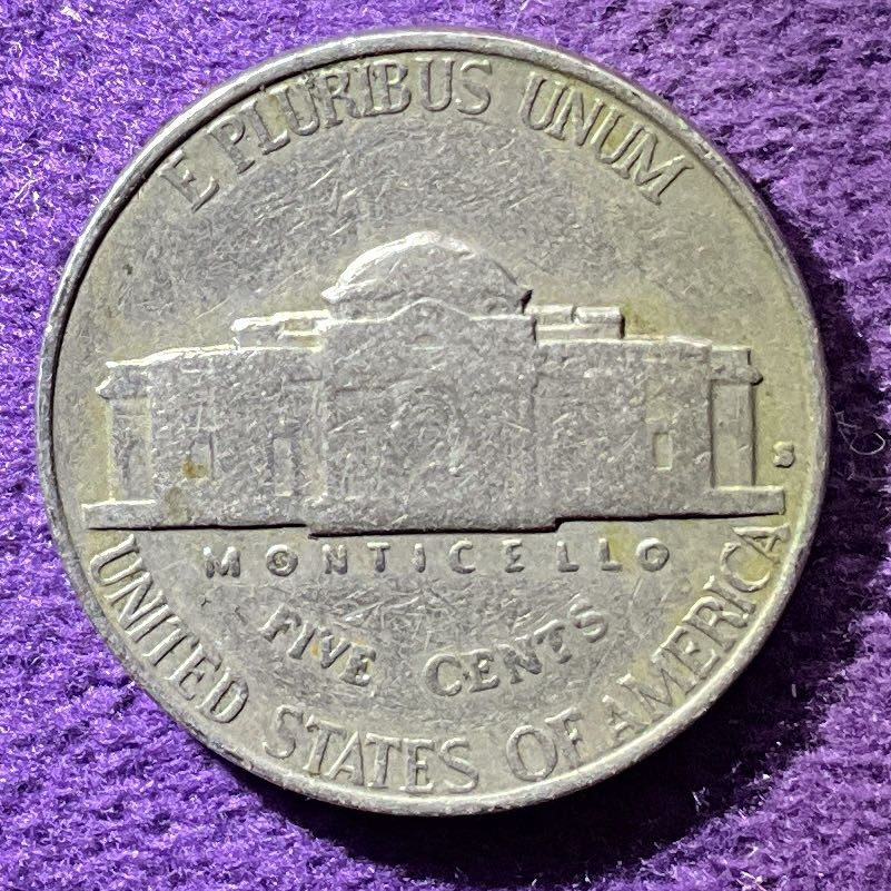 Nickel Jefferson 1940 S 2  coin collectible - Main Image 4