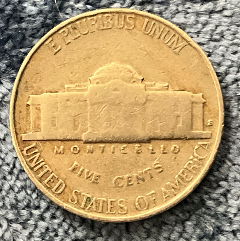 Nickel Jefferson 1940 3  coin collectible - Main Image 2