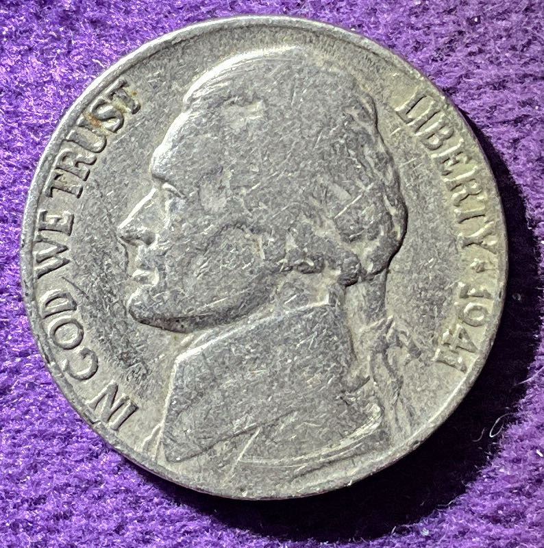 Nickel Jefferson 1941 1  coin collectible - Main Image 3