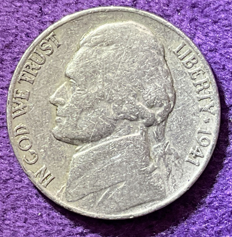 Nickel Jefferson 1941  4  coin collectible - Main Image 3