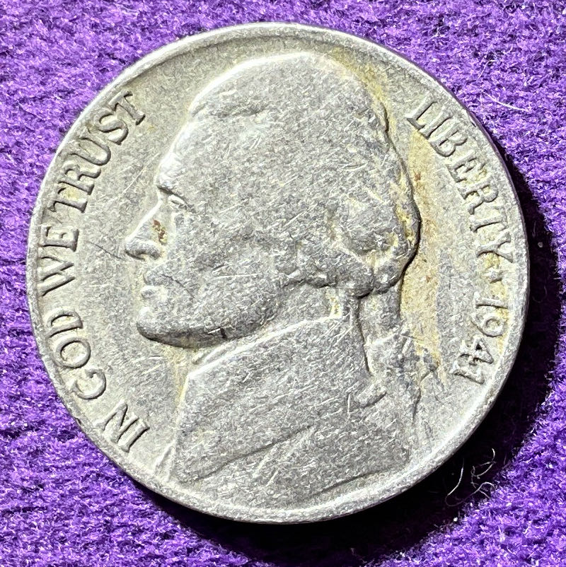 Nickel Jefferson 1941 S 1  coin collectible - Main Image 3