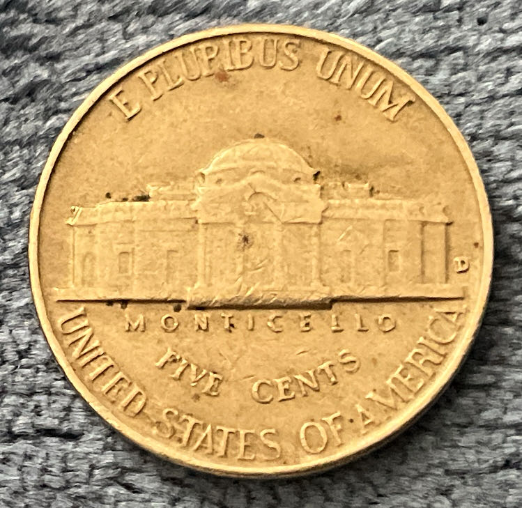 Nickel Jefferson 1946 D 1  coin collectible - Main Image 2